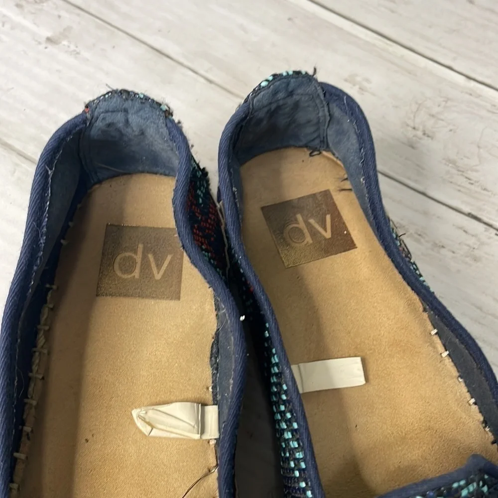 DV Dolce Vita Ottie Navy Woven Espadrilles